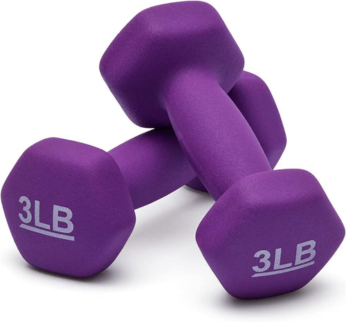 Amazon Basics Neoprene Dumbbell Hand Weights for Exercise and Muscle Toning
