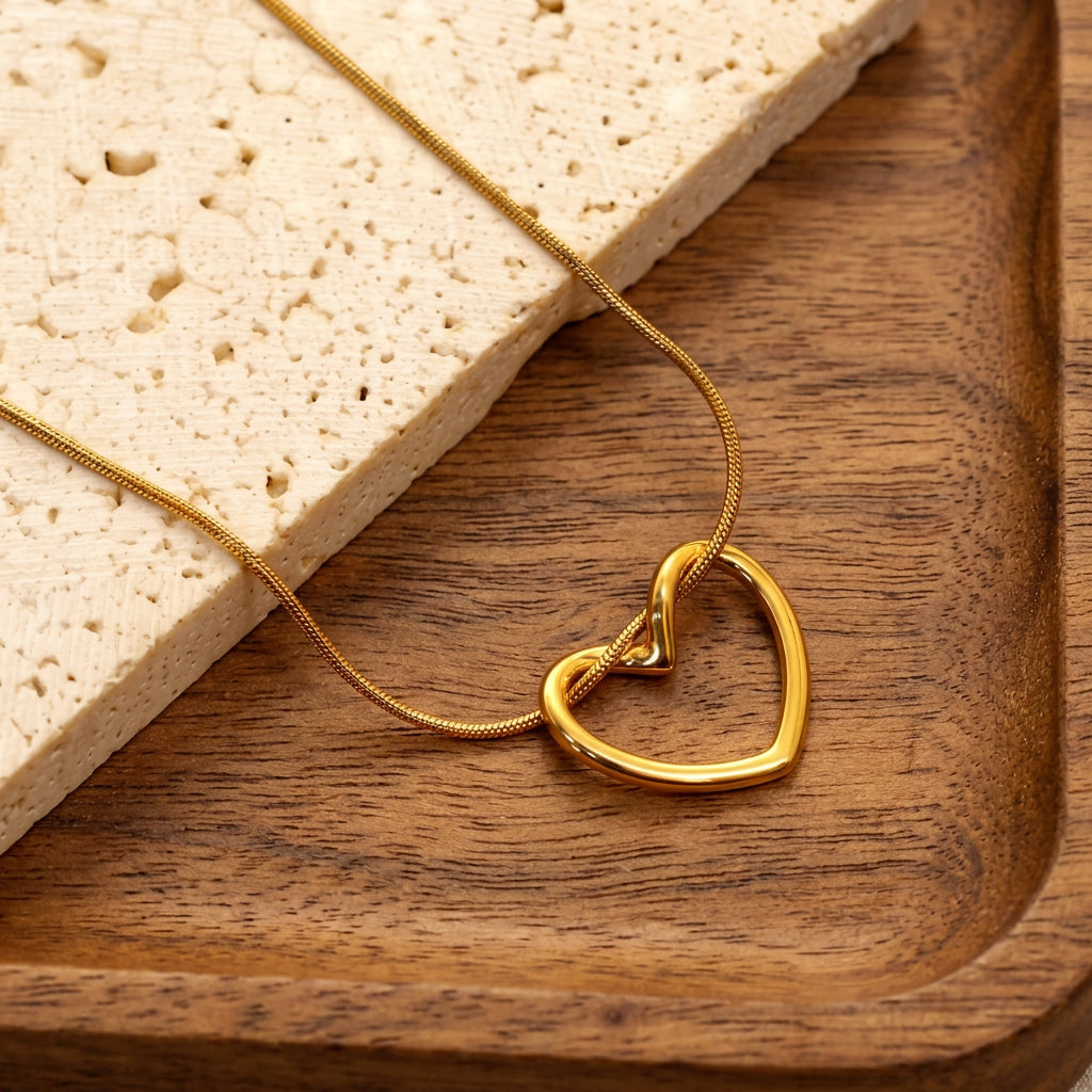 Twinkling Graceful Gold Plated Chain Necklace for Women