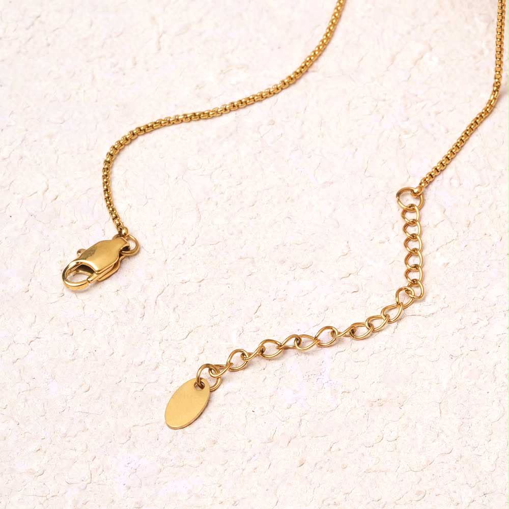 Sizzling Fancy Gold-Plated Necklace – Sparkle with Elegance